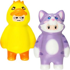 Squishy Animal Costume Character 4.5in Asst (12pcs)