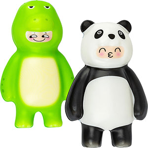 Squishy Animal Costume Character 4.5in Asst (12pcs)