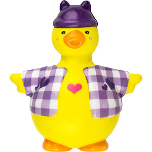 Squishy Duck in Clothes 4in Asst (12pcs)