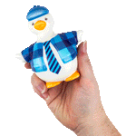 Squishy Duck in Clothes 4in Asst (12pcs)