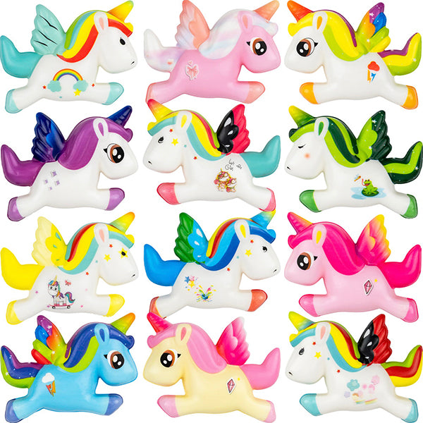 Squishy Unicorn 3.5in Asst (12pcs)