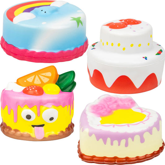 Squishy Cake 3.5in-4.5in Asst (4pcs)