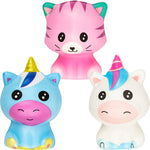 Squishy Animal 3in Asst (12pcs)