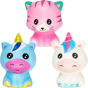 Squishy Animal 3in Asst (12pcs)