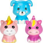 Squishy Animal 3in Asst (12pcs)