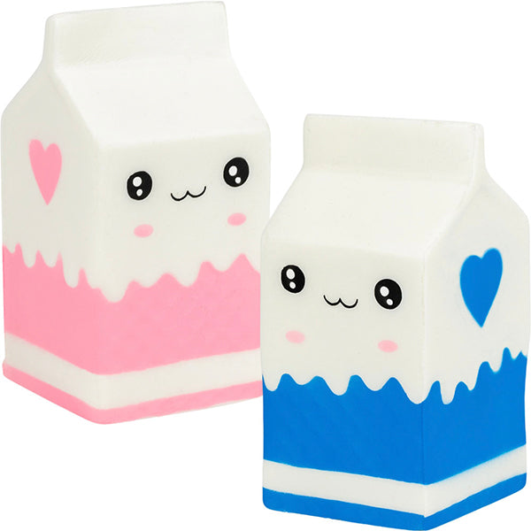 Squishy Milk Carton 4.5in Asst (12pcs)