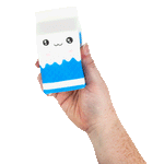 Squishy Milk Carton 4.5in Asst (12pcs)
