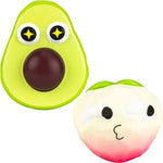 Squishy Bagged Geometric Fruit 4in Asst (12pcs)