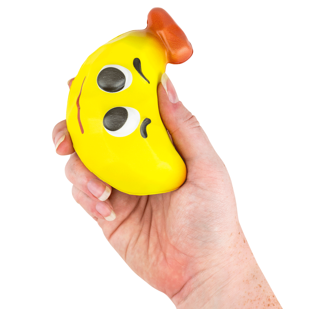 Squishy Bagged Geometric Fruit 4in Asst (12pcs)