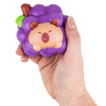 Squishy Bagged Capybara in Fruit 4in Asst (12pcs)