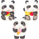 Squishy Bagged Panda 4.5in Asst (12pcs)