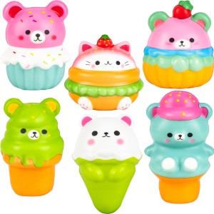 Squishy Bagged Snack Animals 4in (12pcs)
