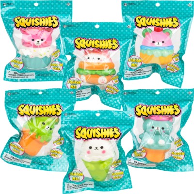 Squishy Bagged Snack Animals 4in (12pcs)