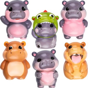 Squishy Bagged 4in Hippo (12pcs)