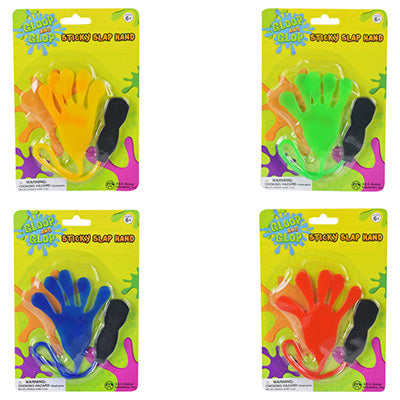 Jumbo Sticky Slap Hand w/Handle (24 pcs)