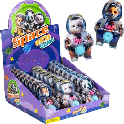 Outer Space Animal Water Game 5in Asst (24pcs)