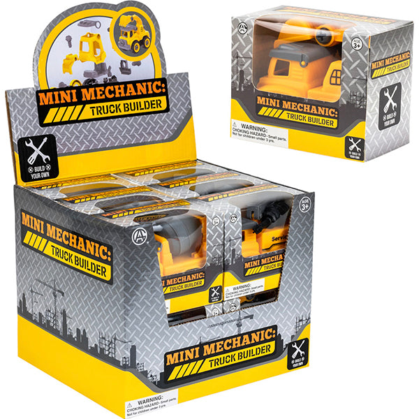 Build Your Construction Trucks 4.25in Ast (12pcs)