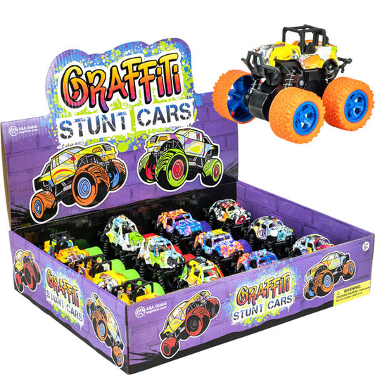 Graffiti Stunt Car 3.5in Asst (12pcs)