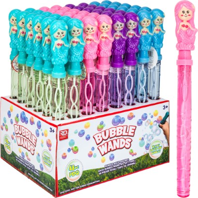 Mermaid Bubble Wand 15in (48pcs)