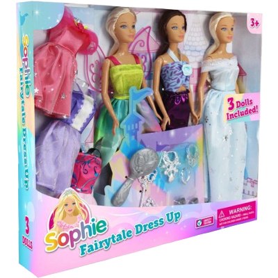 Sophie Fairytale Dress Up Dolls 3pk (1ct.)