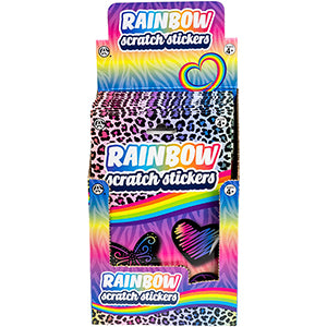 Rainbow Scratch Art Sticker Packs (12pcs)