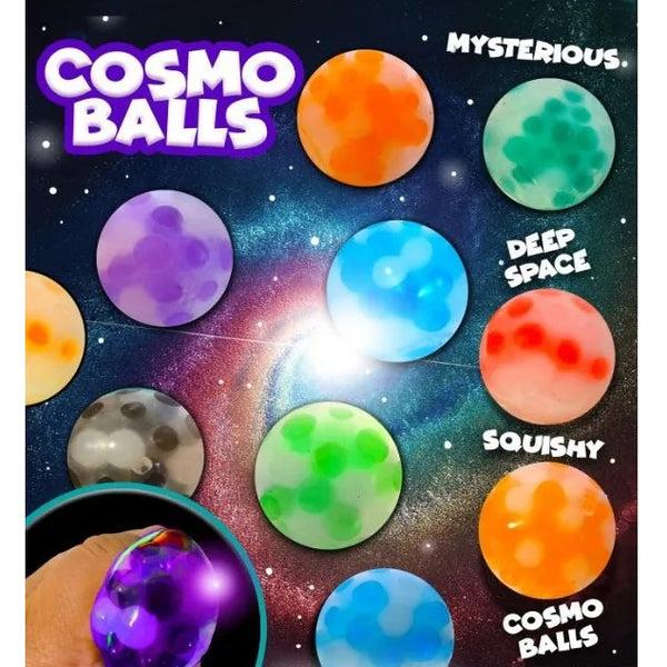 Display card for Cosmo Balls in 2-inch toy vending capsules