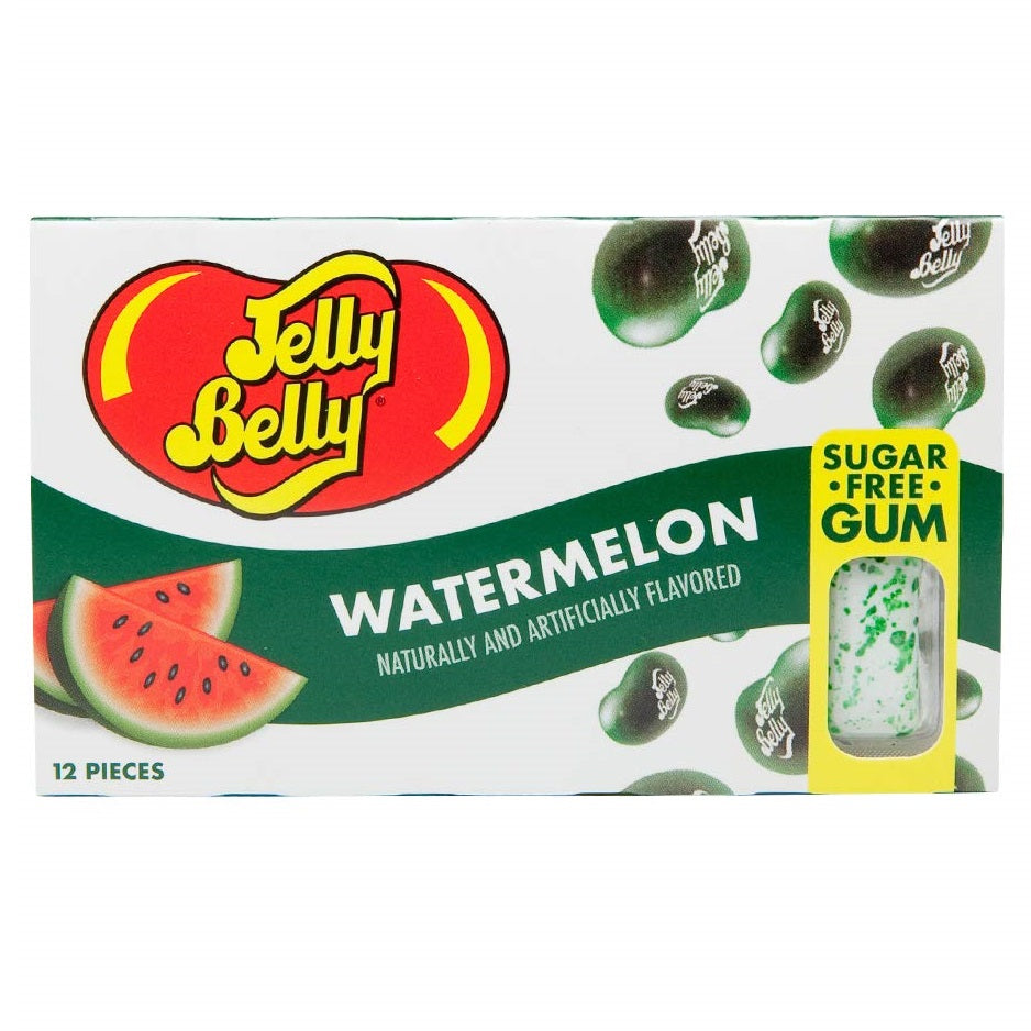 Front view of box of Jelly Belly® Watermelon flavor sugar-free gum