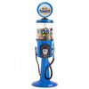 Blue Sunoco themed 4 foot 2 inch tall gas pump gumball machine