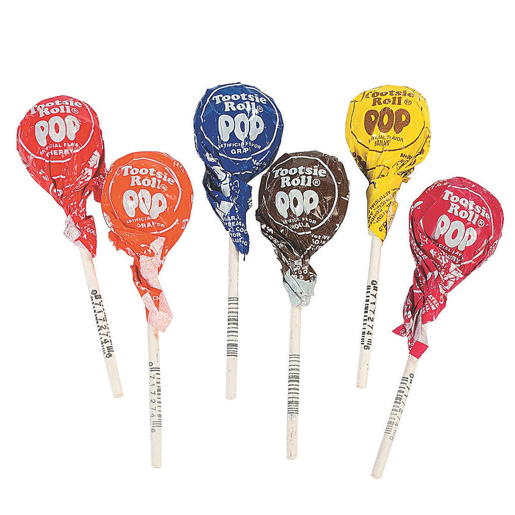 Close up image of Tootsie Roll Pop lollipops
