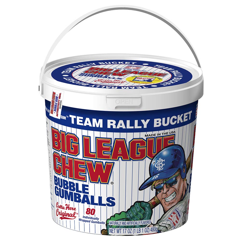 ig League Chew® Bucket 80 ct. Individually Wrapped Gumballs
