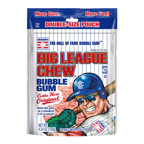 Original Big League Chew® "Outta Here" double-size pouch