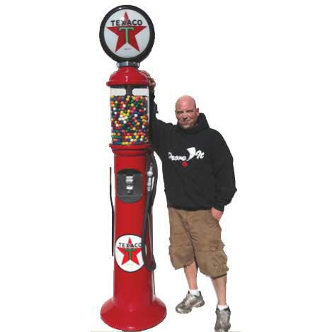 7 foot 6 inch tall replica gas pump gumball machine