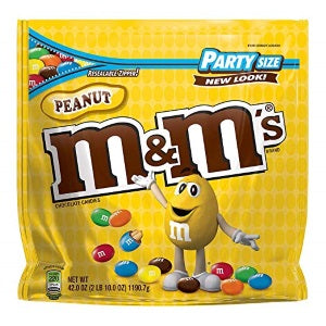 M&M'S Peanut Butter Chocolate Candy Party Size, Bulk Wholesale (10 Pounds)