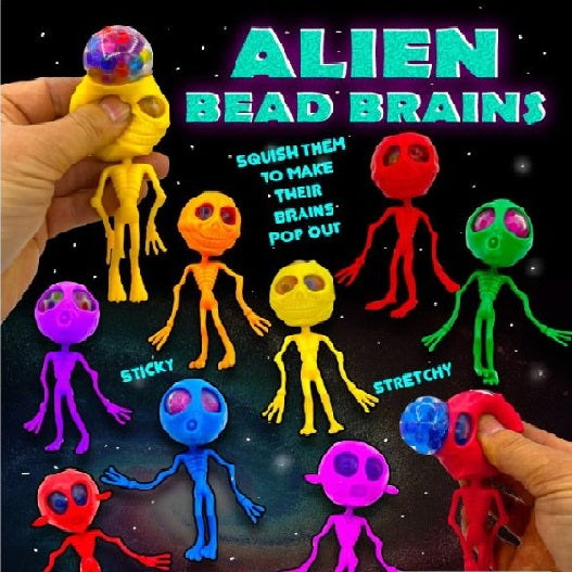 Alien Bead Brains in 2-inch toy vending capsules