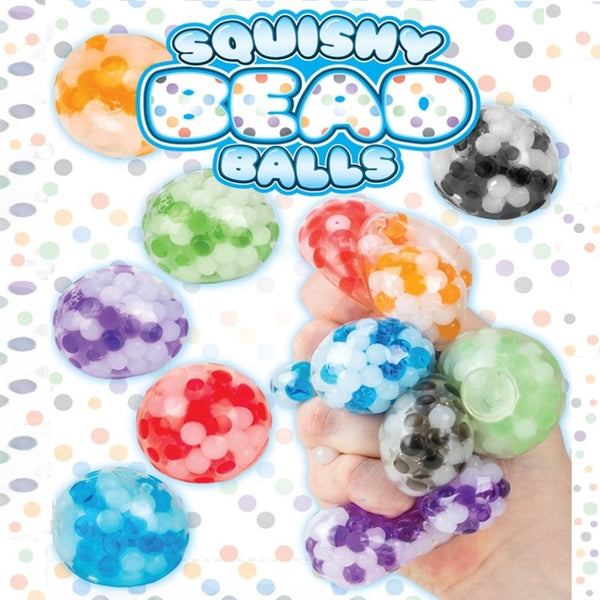 White 2-sideddisplay card for 2-color bead balls squishy toys