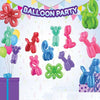White display card for balloon party animals
