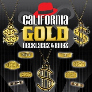 California Gold in 1 inch vending capsules