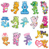 Care Bears close up view of stickers - 15 characters in all