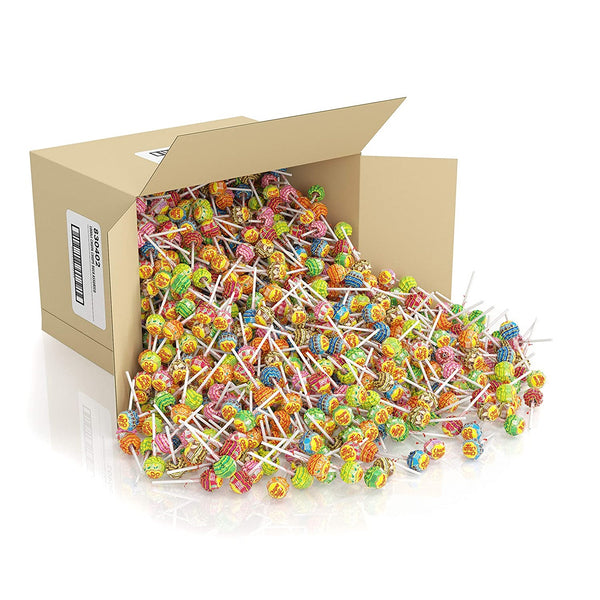 Spilled case of 1000 count Chupa Chups lollipops