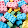Blox Candy - Lego-shaped bulk candy product close up