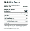 Nutrition facts for Tootsie Roll Minis