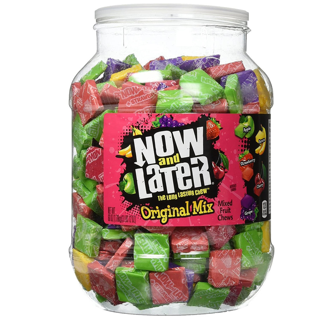 60 oz jar of Now and Later candies