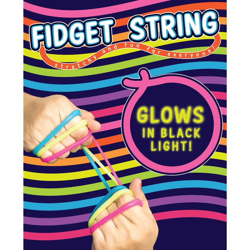 Fidget Stretchy String in 2-inch Toy Vending Capsules
