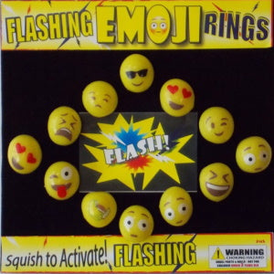 Flashing Emoji Rings 2" Capsules Product Image