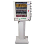 Health Aid 6 Selection medicine vending machine on pedestal stand