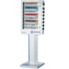 Health Aid 6 Selection medicine vending machine on pedestal stand