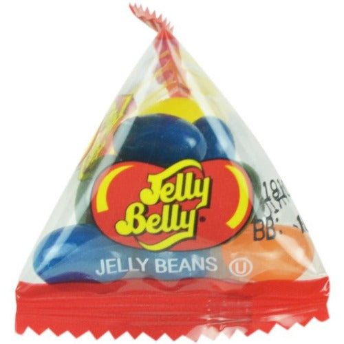 Jelly Belly Pyramid Bags Jelly Bean Candy Individual bag close up