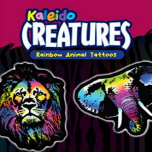 Kaleido Creatures Rainbow Animal Tattoos Product Image