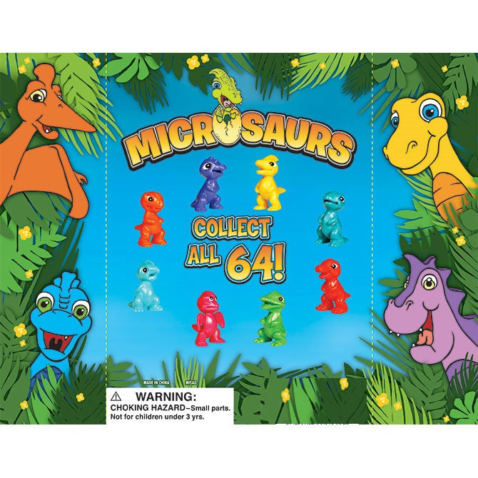 Microsaurs 1 inch capsule toy Display Front