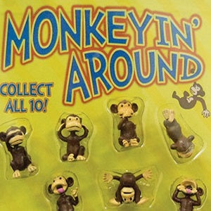 Monkeyin Around one inch capsule toys